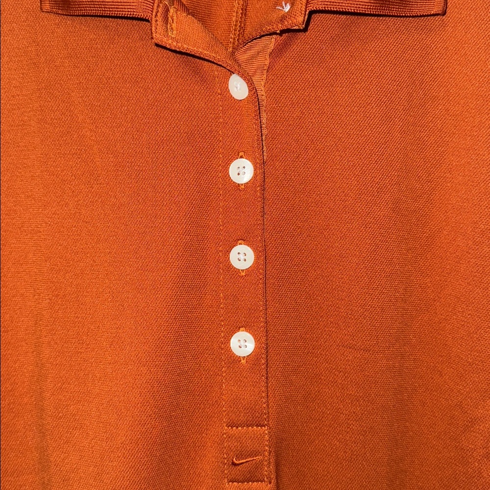 Nike Golf Dri-Fit Victory Pique Polo Shirt Women’s Large L Orange - Picture 6 of 9